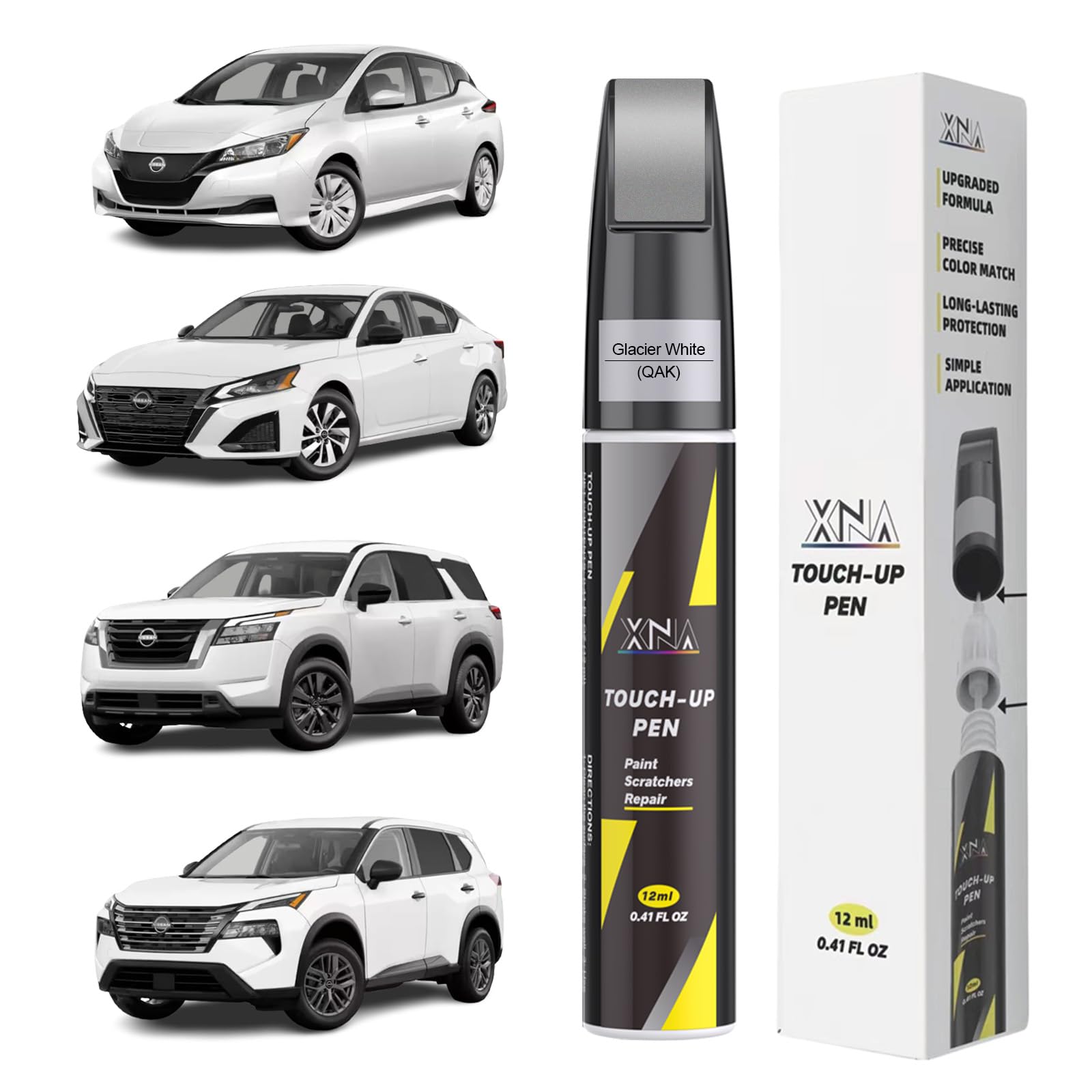 Amazon.com: Glacier White/White(QAK) for Nissan Touch Up Paint Pen